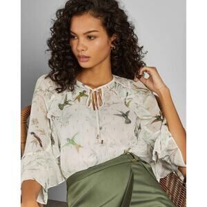 Ted Baker Lassii Fortune Blouse White Size S